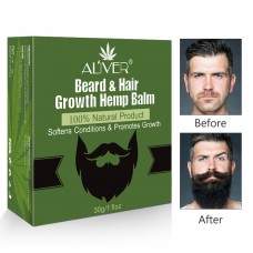 Бальзам для бороды с экстрактом семян конопли  Aliver Beard & Hair Growth Hemp Balm 30 г
