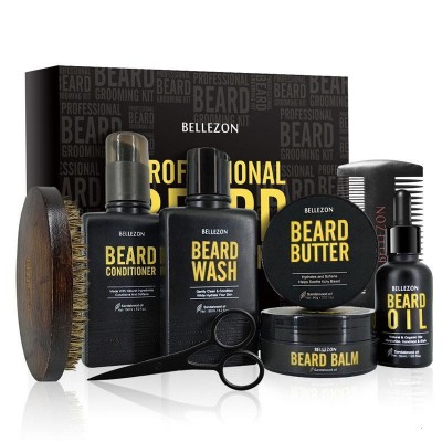 Професійний набір для догляду за бородою Bellezon Sandalwood 8 в 1