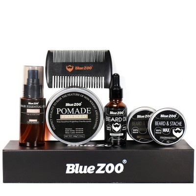 Набір для догляду за волоссям та бородою Blue Zoo 6 в 1