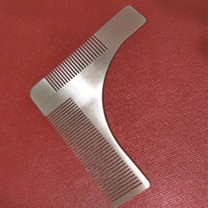 Трафарет для бороды с гребнем из нержавеющей стали