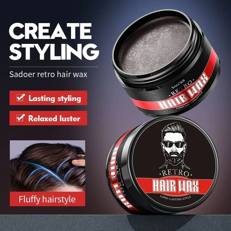 Воск для волос SADOER Retro Hair Wax 100 г - создание причёски